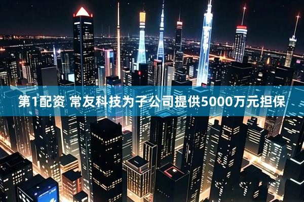 第1配资 常友科技为子公司提供5000万元担保